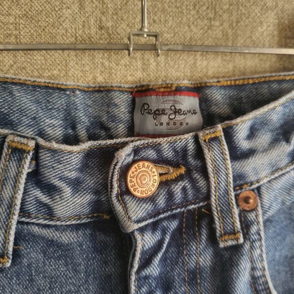 Vintage 90s mom jeans size 29 Insesm 31 high waist Rise Made In USA Pepe Jeans - Picture 6 of 7